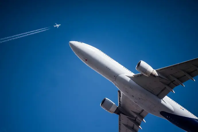 white and black passenger plane